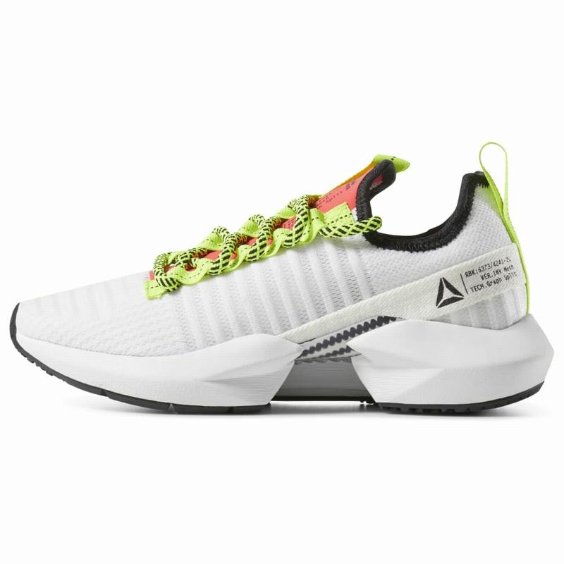 Pantofi Sport Reebok Sole Fury Dama Albi/Verzi/Roz Romania HQ7430TX